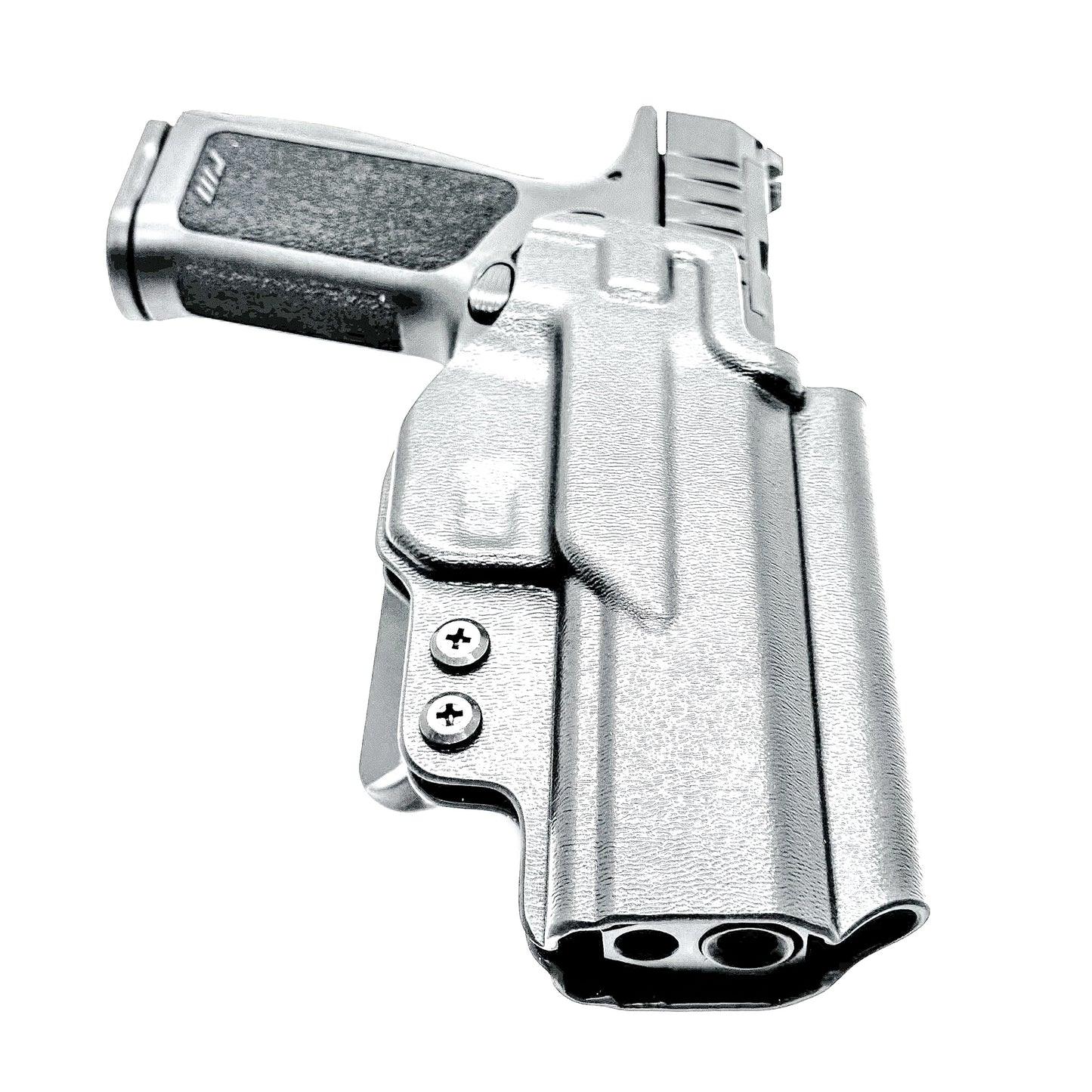Precision-fit OWB outside the waistband holster for the Rost Martin RM1F from Four Brothers. Durable, secure, and optics-ready with adjustable retention.
