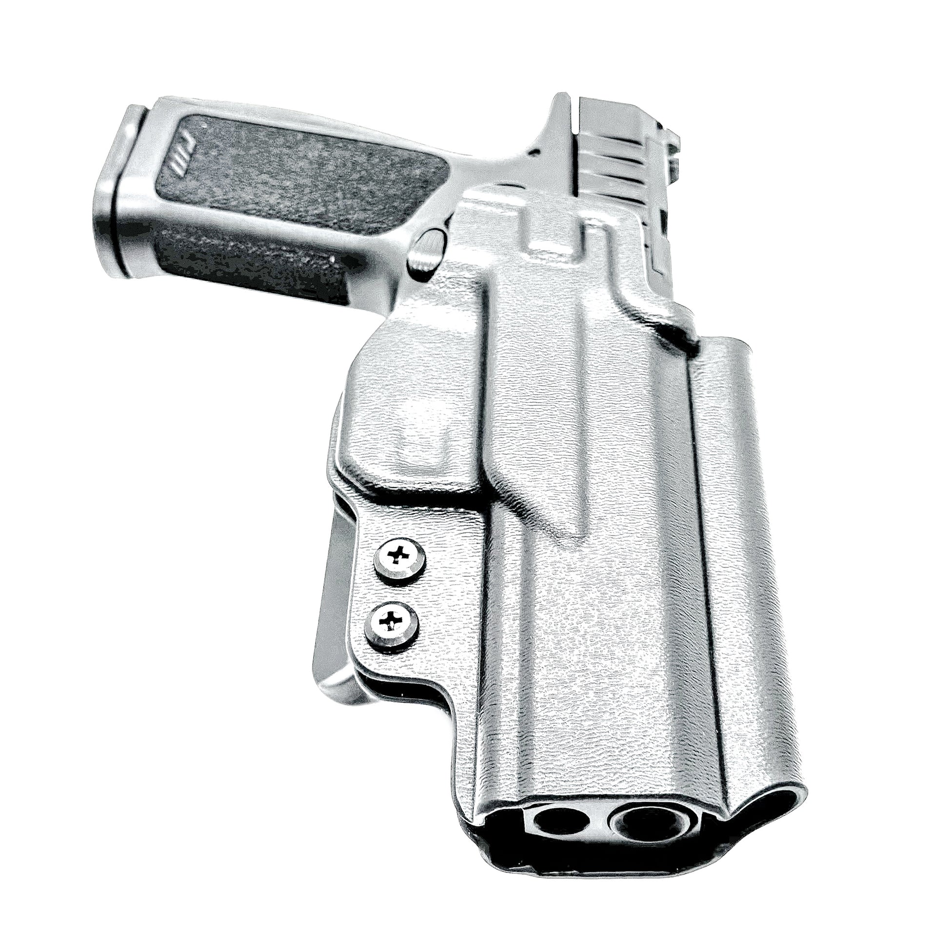 Precision-fit OWB outside the waistband holster for the Rost Martin RM1F from Four Brothers. Durable, secure, and optics-ready with adjustable retention.