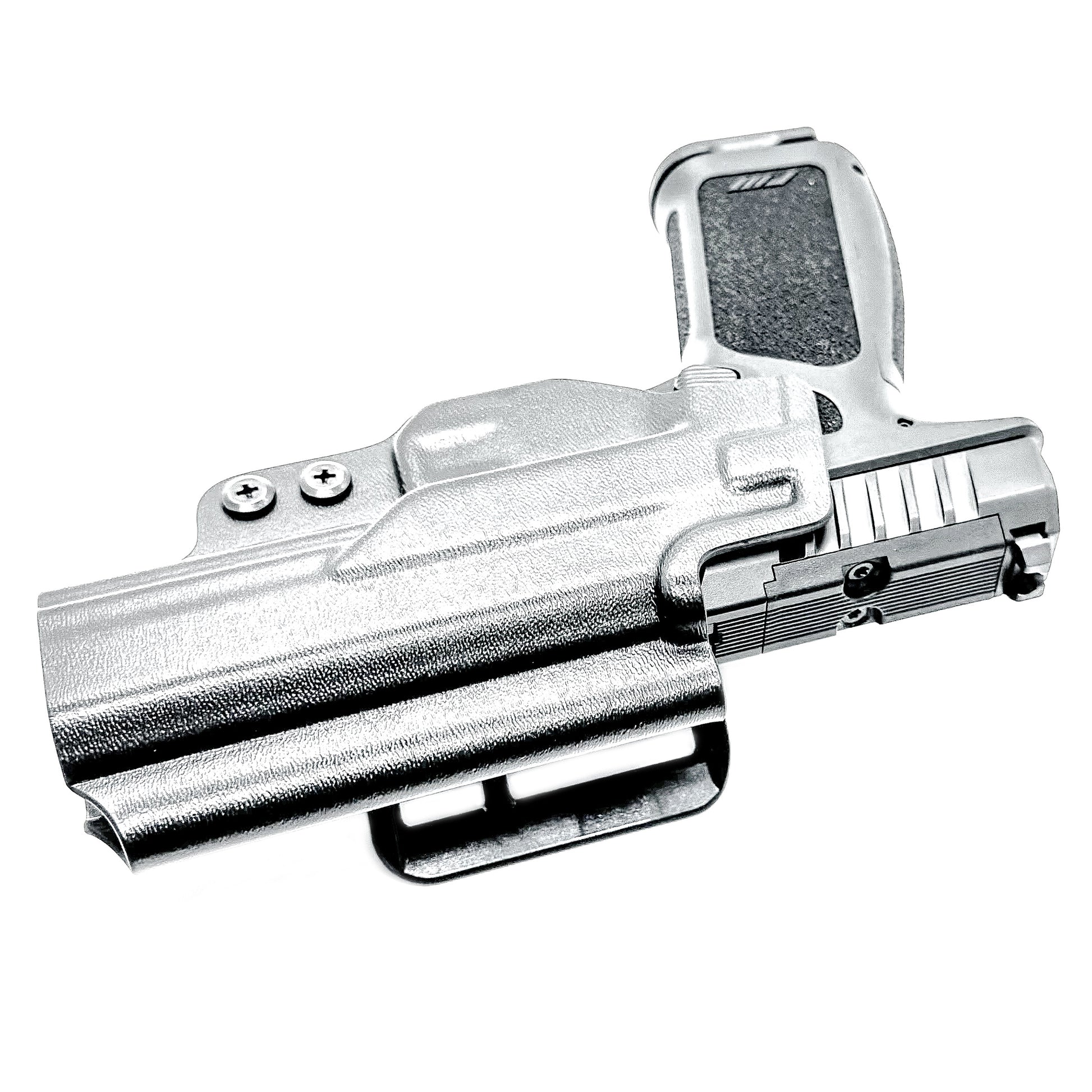 Precision-fit OWB outside the waistband holster for the Rost Martin RM1F from Four Brothers. Durable, secure, and optics-ready with adjustable retention.