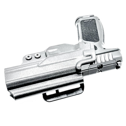 Precision-fit OWB outside the waistband holster for the Rost Martin RM1F from Four Brothers. Durable, secure, and optics-ready with adjustable retention.