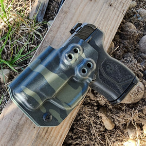 For the best, most comfortable and compact concealed IWB AIWB inside waistband holster designed for the Ruger LCP MAX pistol shop Four Brothers Holsters.  Our holsters are vacuum formed with a precision machined mold designed from a CAD model of the actual firearm. Suitable for pocket carry.  Made in the USA. LCP MAX