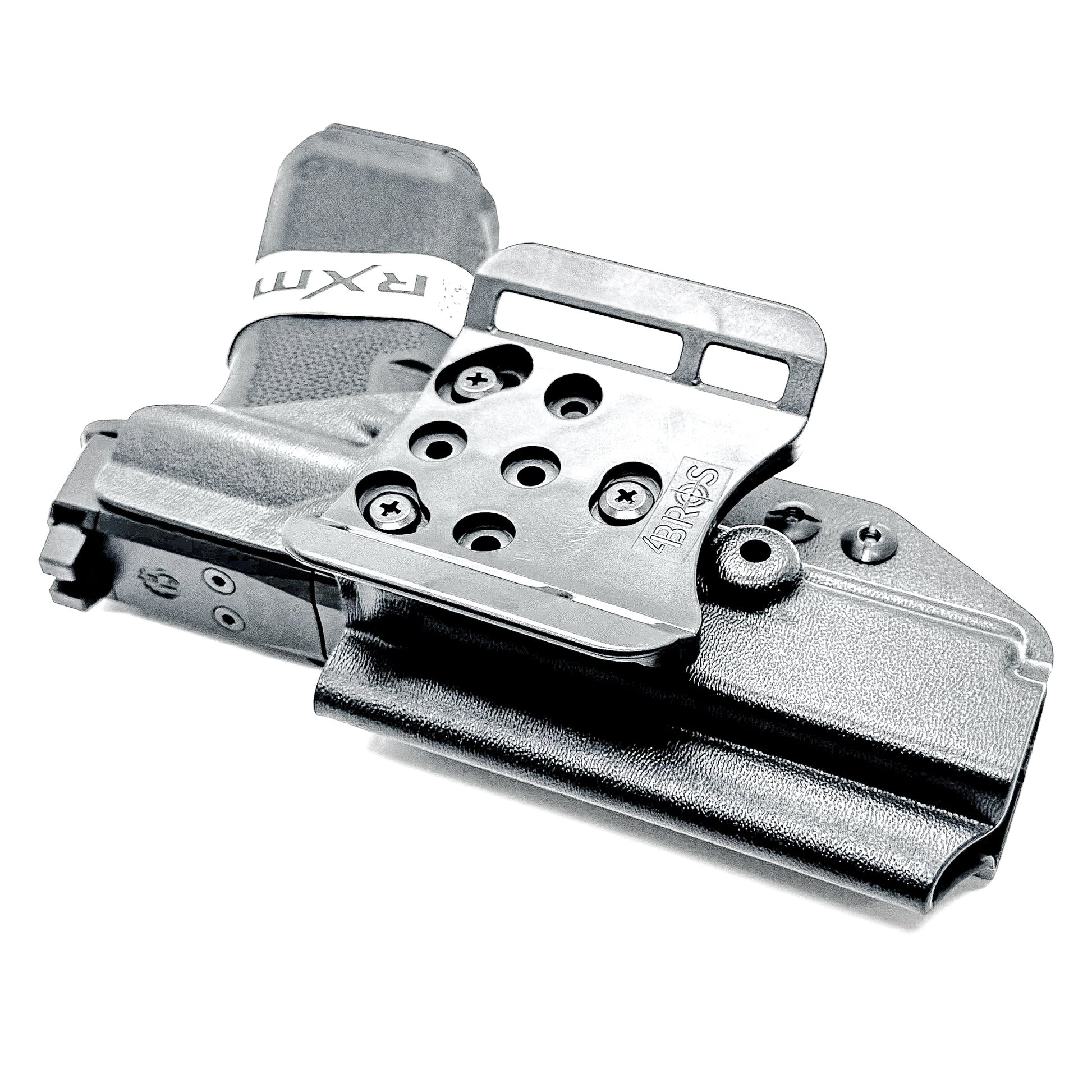 Ruger RXM 4.5" OWB holster for Outside Waistband carry. Durable taco-style design with adjustable retention and optics-ready fit.