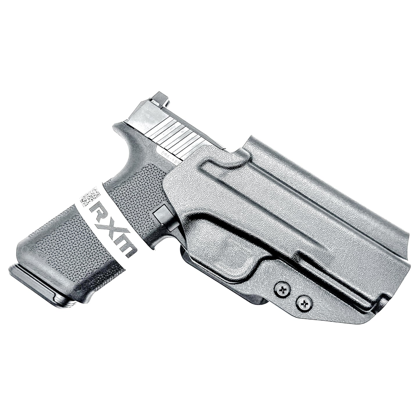 Ruger RXM 4.5" OWB holster for Outside Waistband carry. Durable taco-style design with adjustable retention and optics-ready fit.