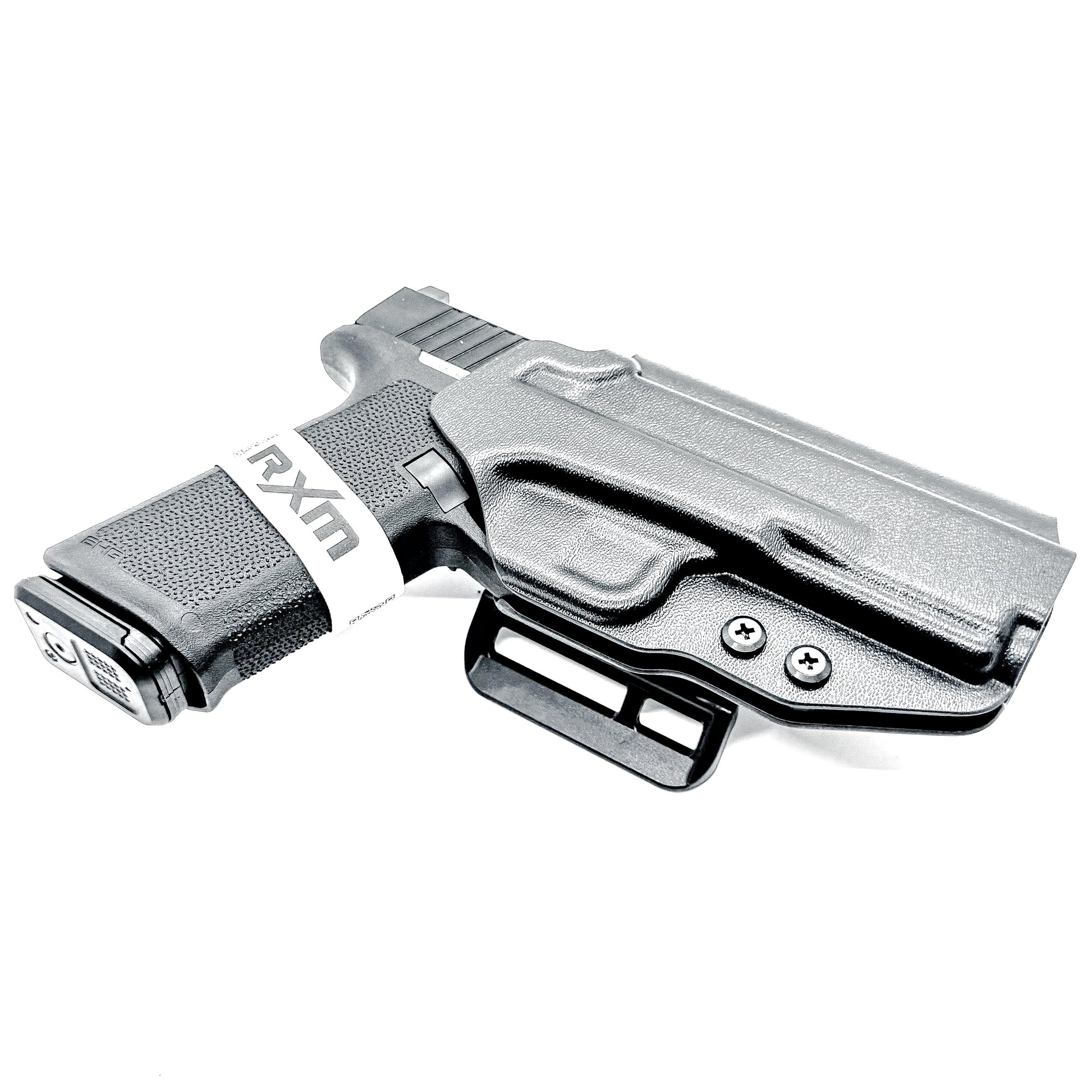 Ruger RXM 4.5" OWB holster for Outside Waistband carry. Durable taco-style design with adjustable retention and optics-ready fit.