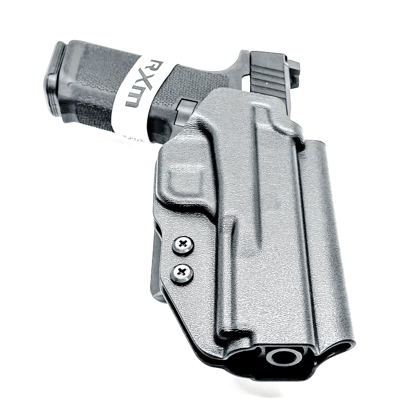 Ruger RXM 4.5" OWB holster for Outside Waistband carry. Durable taco-style design with adjustable retention and optics-ready fit.