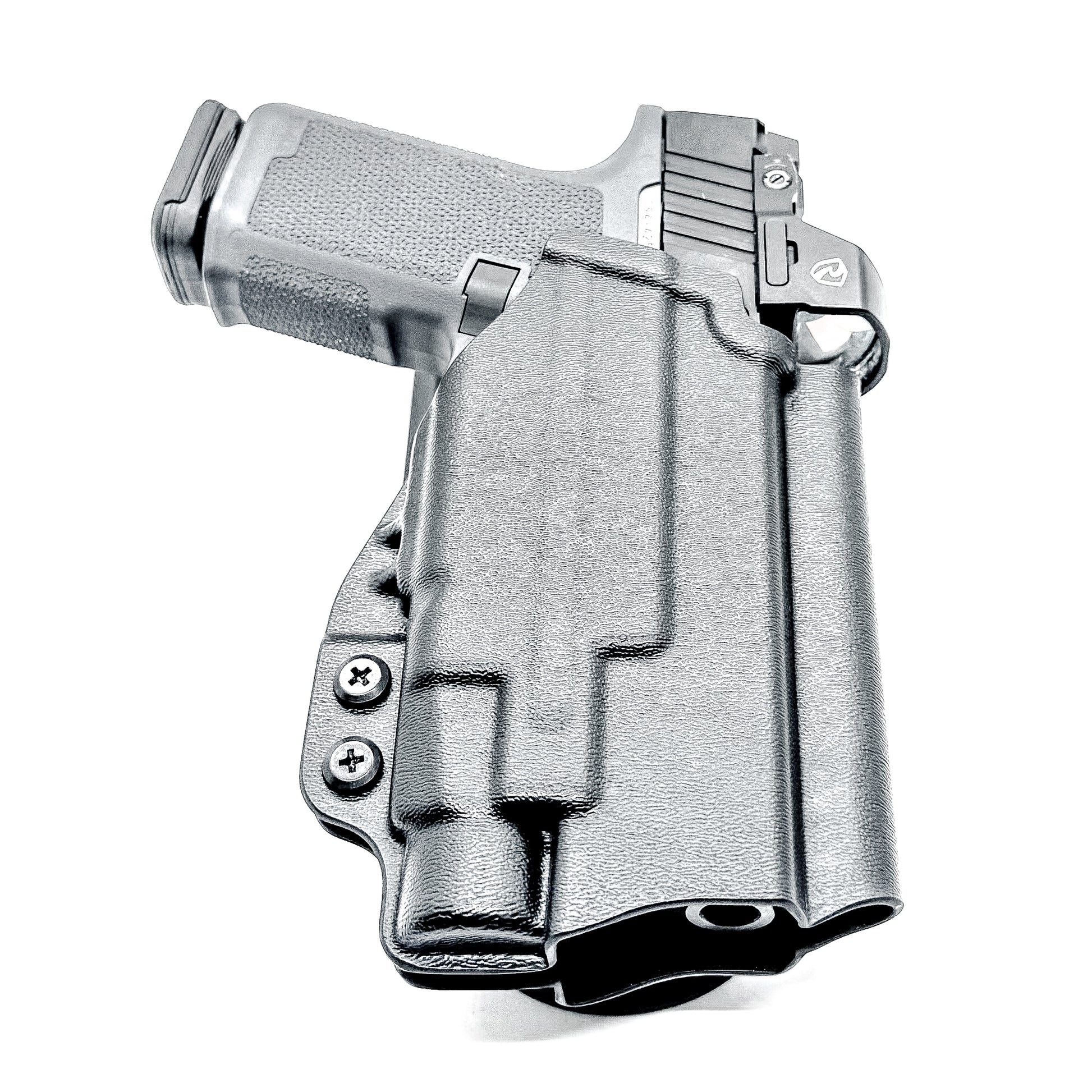 For the best Outside Waistband Duty & Competition Style Kydex holster for the Ruger RXM and Streamlight TLR-7 HL-X, TLR-7 X & A, shop Four Brothers Holsters.