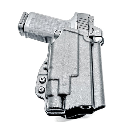 For the best Outside Waistband Duty & Competition Style Kydex holster for the Ruger RXM and Streamlight TLR-7 HL-X, TLR-7 X & A, shop Four Brothers Holsters.