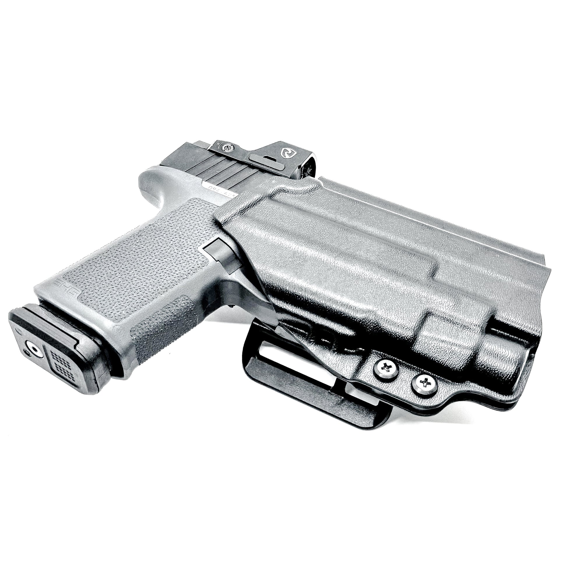 For the best Outside Waistband OWB Kydex holster designed to fit the Ruger RXM and Streamlight TLR-7 HL-X & TLR-7, shop Four Brothers. 4BROS, Made in the USA!