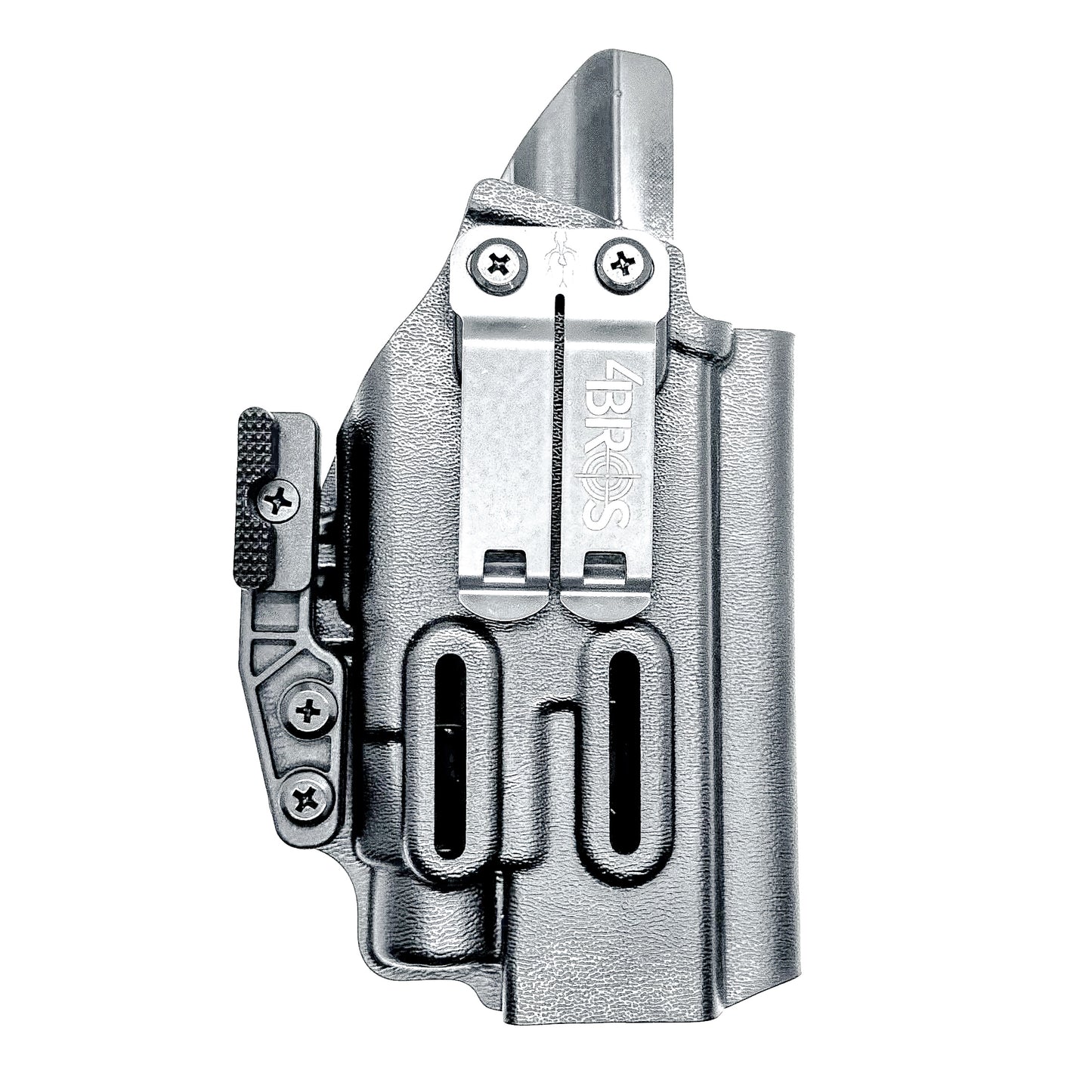 For the Best, most comfortable Inside Waistband IWB AIWB Appendix Kydex holster for the Ruger RXM 4.5" & the Streamlight TLR-7 HL-X, X or A shop Four Brothers