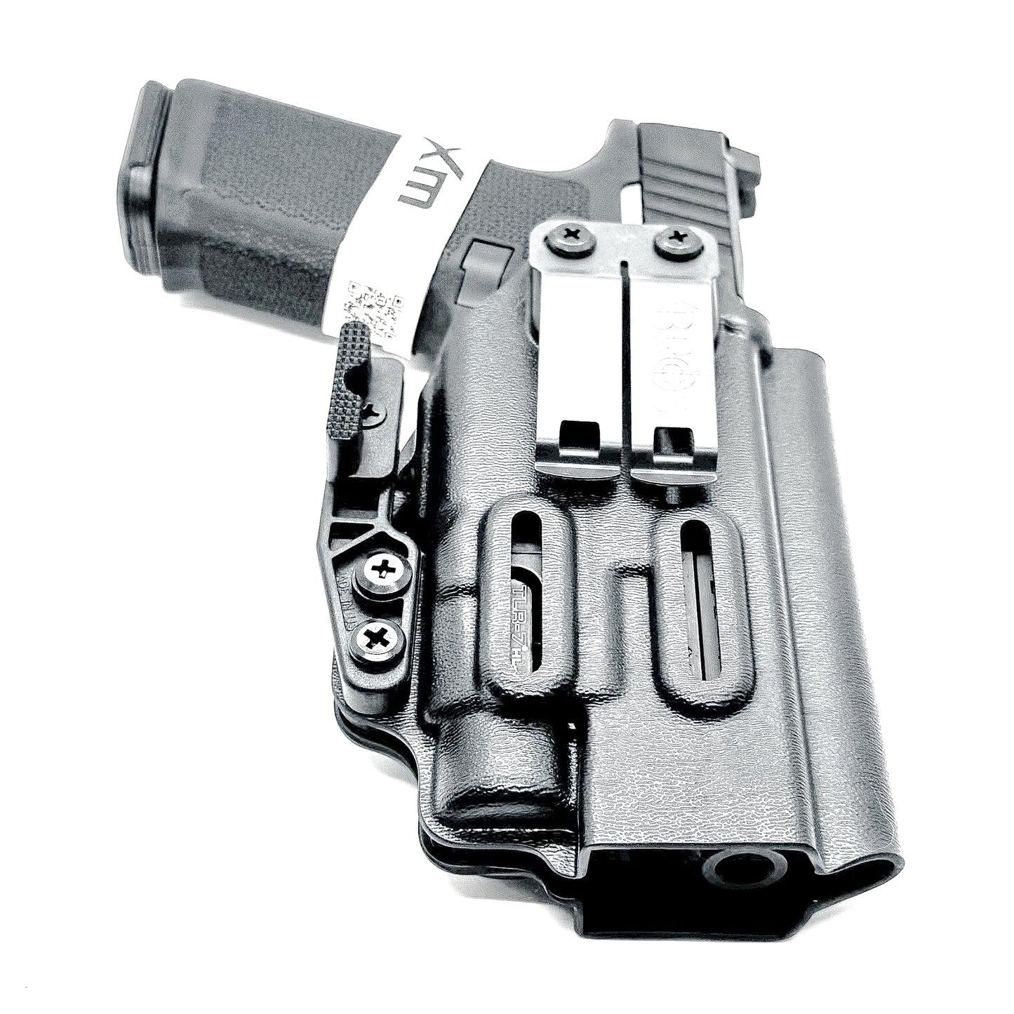 For the Best, most comfortable Inside Waistband IWB AIWB Appendix Kydex holster for the Ruger RXM 4.5" & the Streamlight TLR-7 HL-X, X or A shop Four Brothers