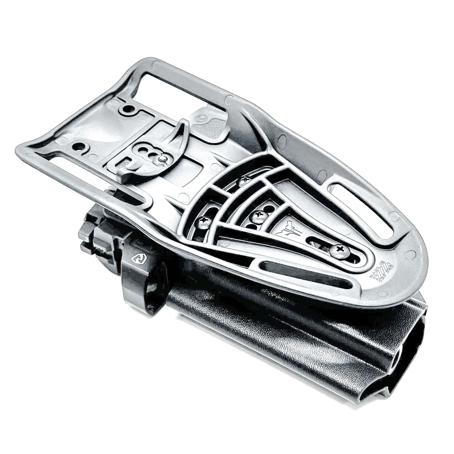 Black Duty & Competition Outside Waistband OWB Holster for the Ruger RXM pistol with a Blade-Tech Duty Drop.