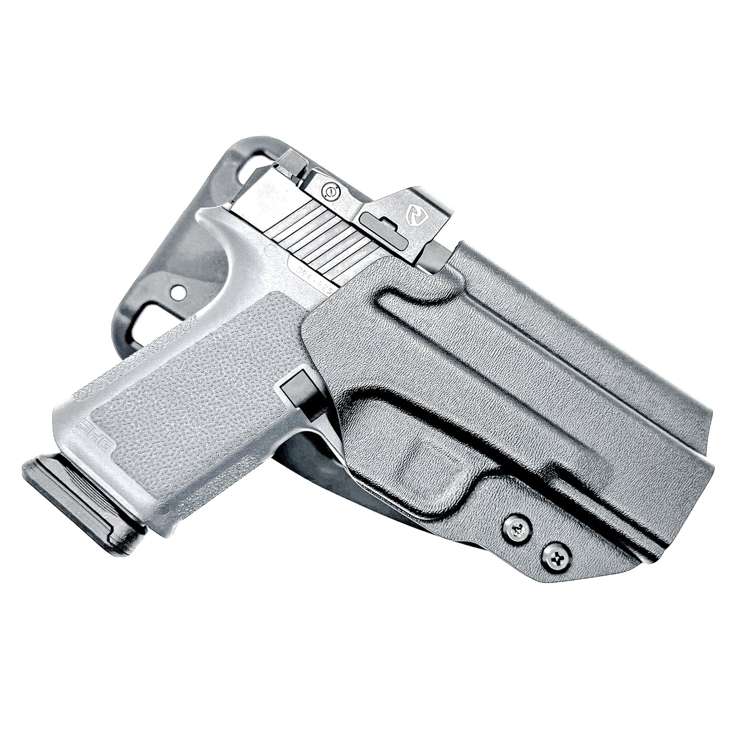 Black Duty & Competition Outside Waistband OWB Holster for the Ruger RXM pistol with a Blade-Tech Duty Drop.