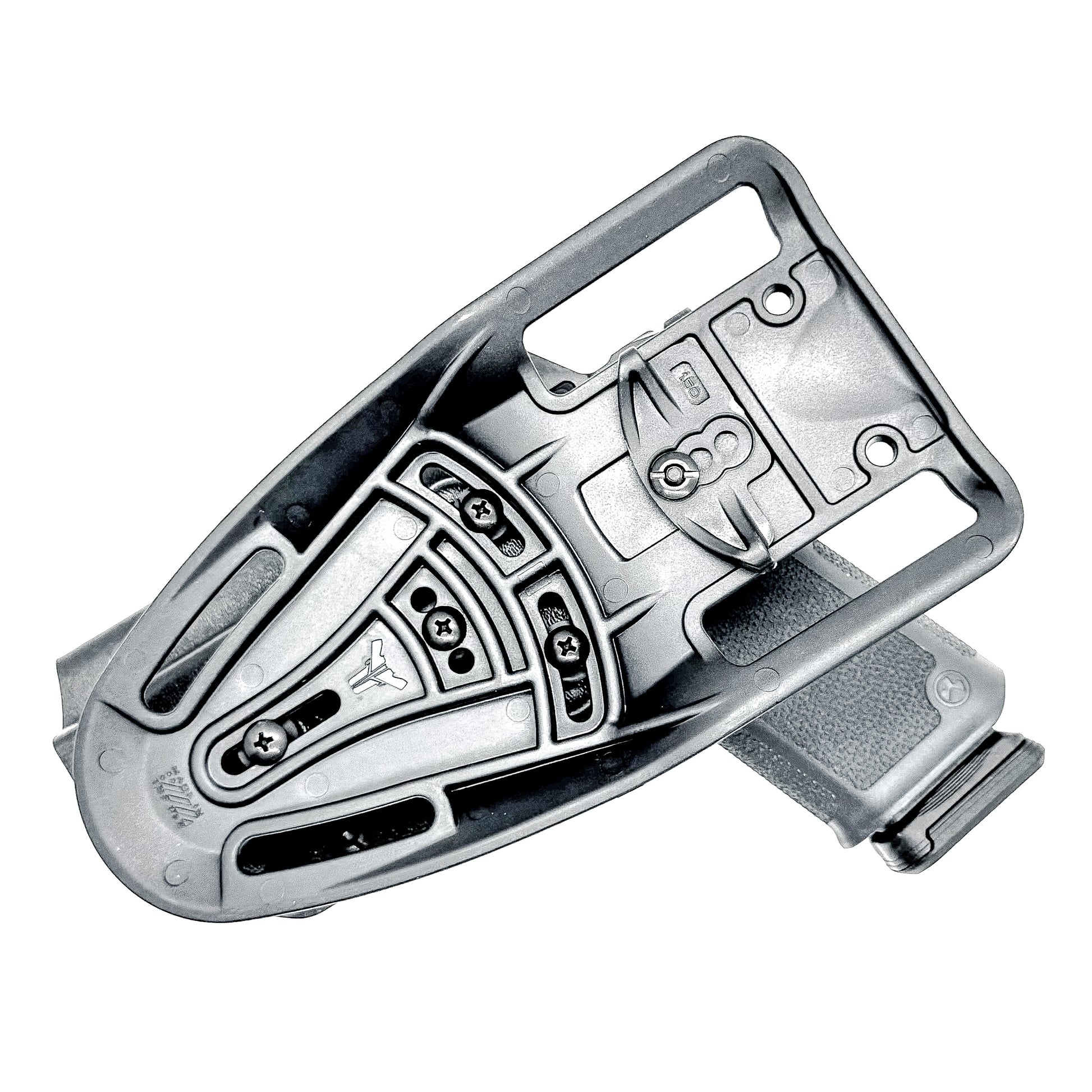 Black Duty & Competition Outside Waistband OWB Holster for the Ruger RXM pistol with a Blade-Tech Duty Drop.