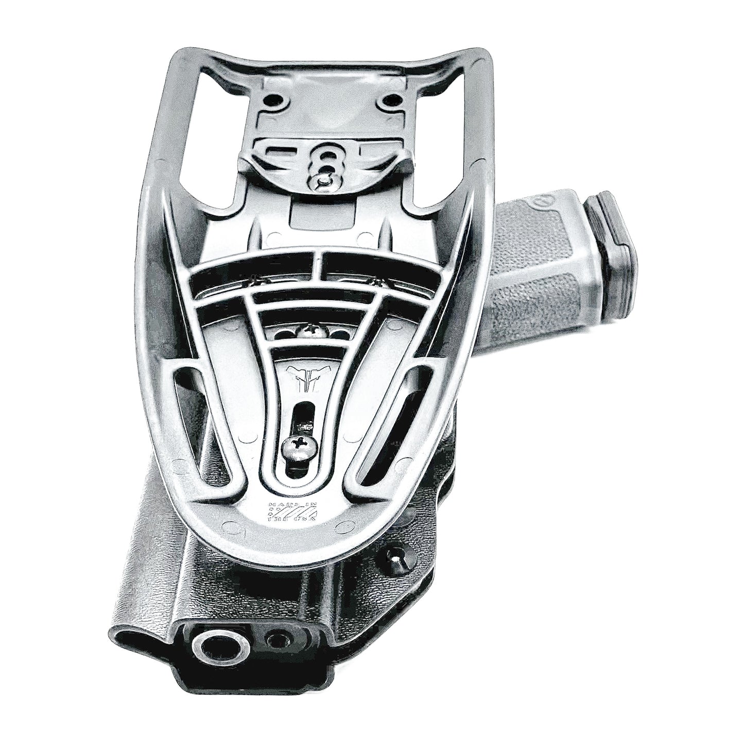 Black Duty & Competition Outside Waistband OWB Holster for the Ruger RXM pistol with a Blade-Tech Duty Drop.