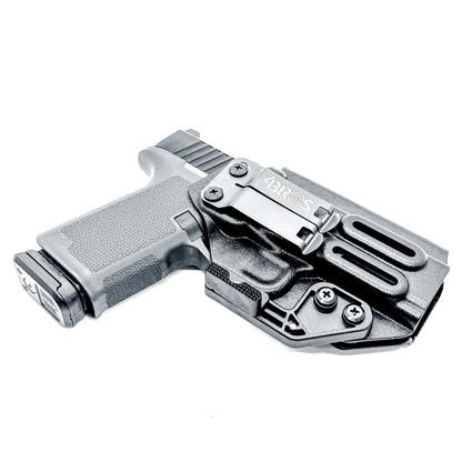 Black Inside Waistband IWB Holster for the Ruger RXM pistol with DCC Monoblock and a modwing.