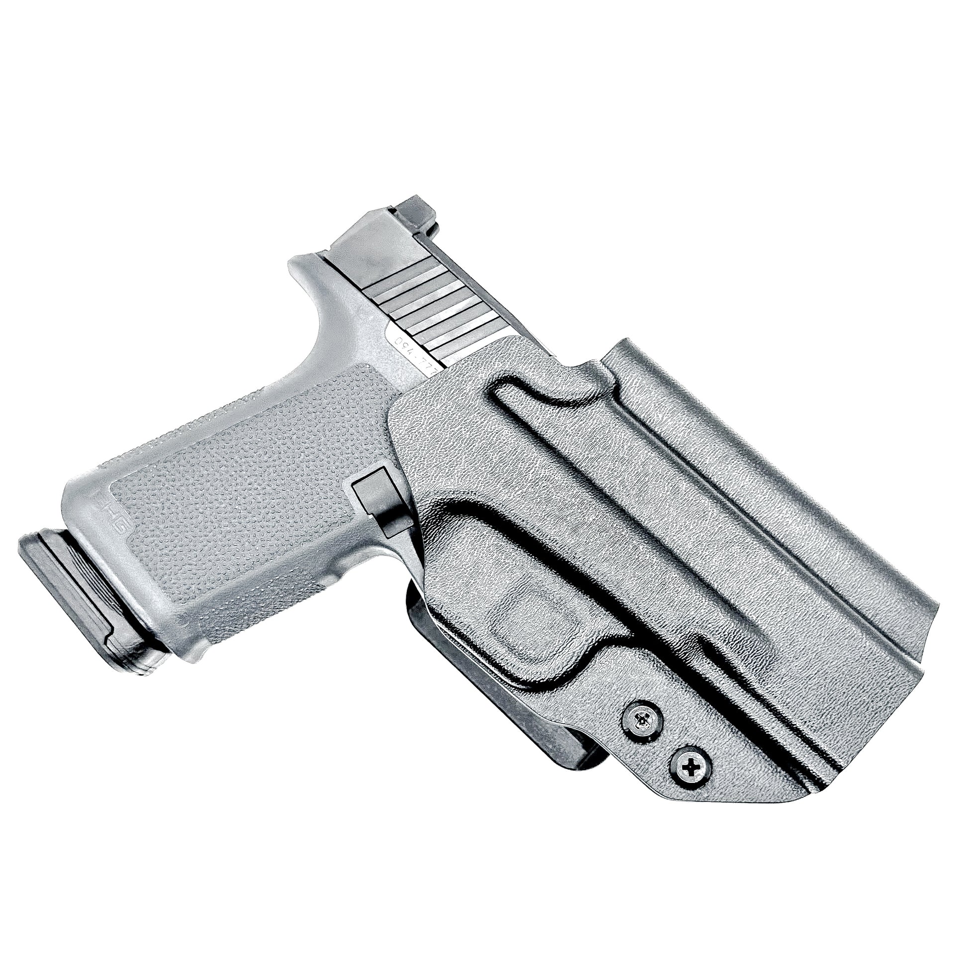 Outside waistband OWB holster for the Ruger RXM in black with 4BROS 1.5" Belt Slide.