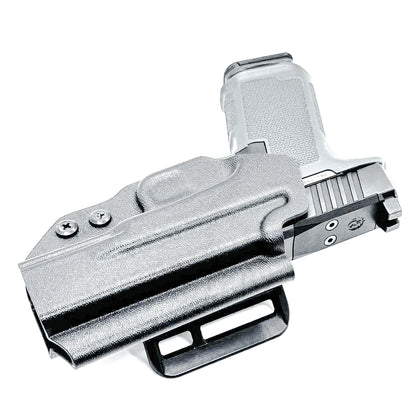 Outside waistband OWB holster for the Ruger RXM in black with 4BROS 1.5" Belt Slide.