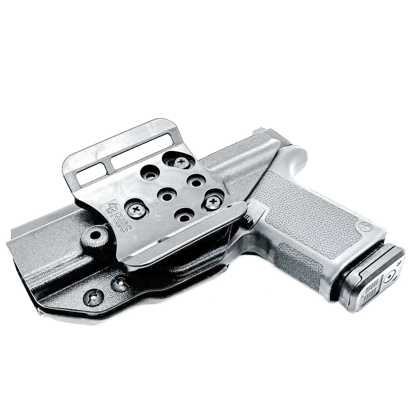 Outside waistband OWB holster for the Ruger RXM in black with 4BROS 1.5" Belt Slide.