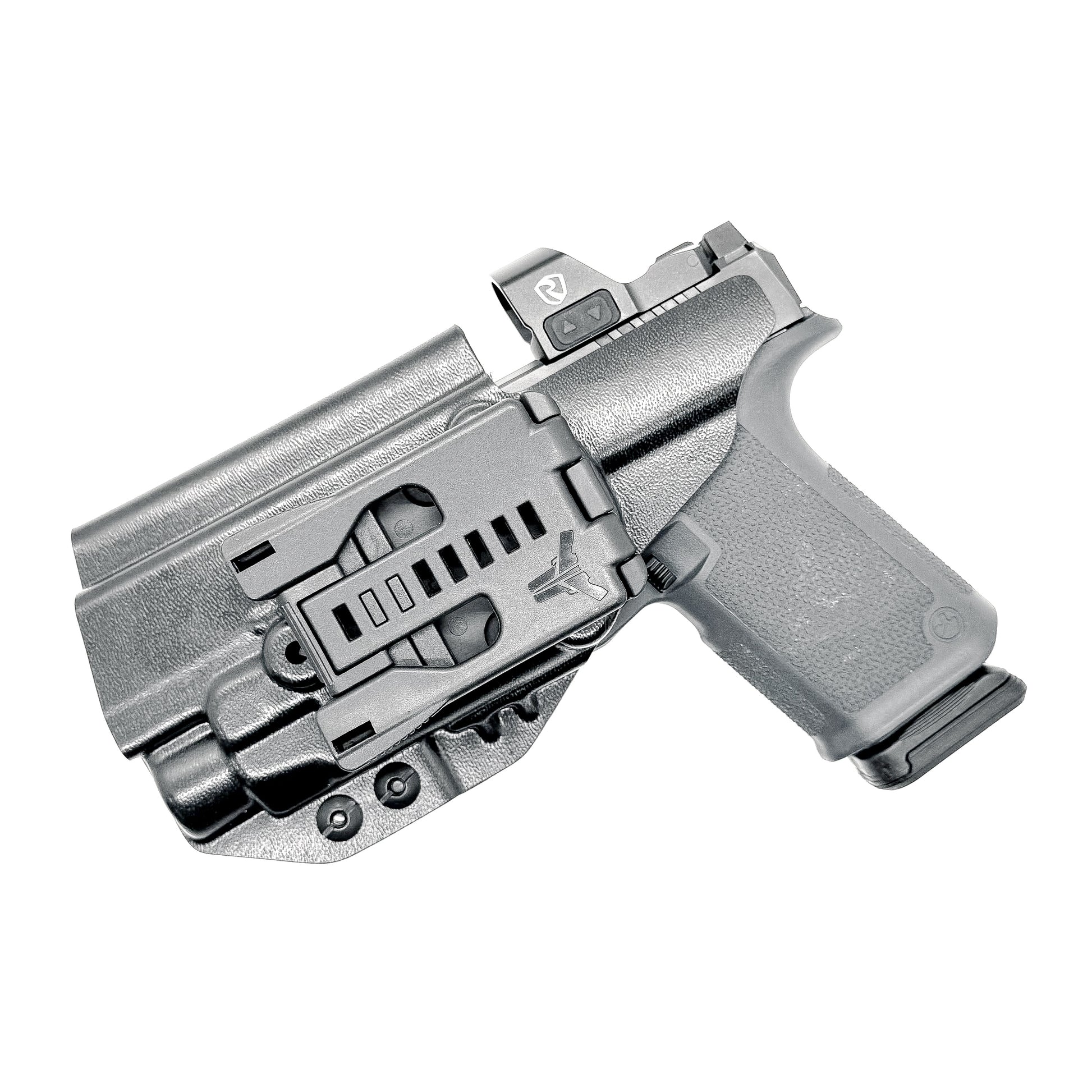 For the best Outside Waistband OWB Kydex holster designed to fit the Ruger RXM and Streamlight TLR-7 HL-X & TLR-7, shop Four Brothers. 4BROS, Made in the USA!