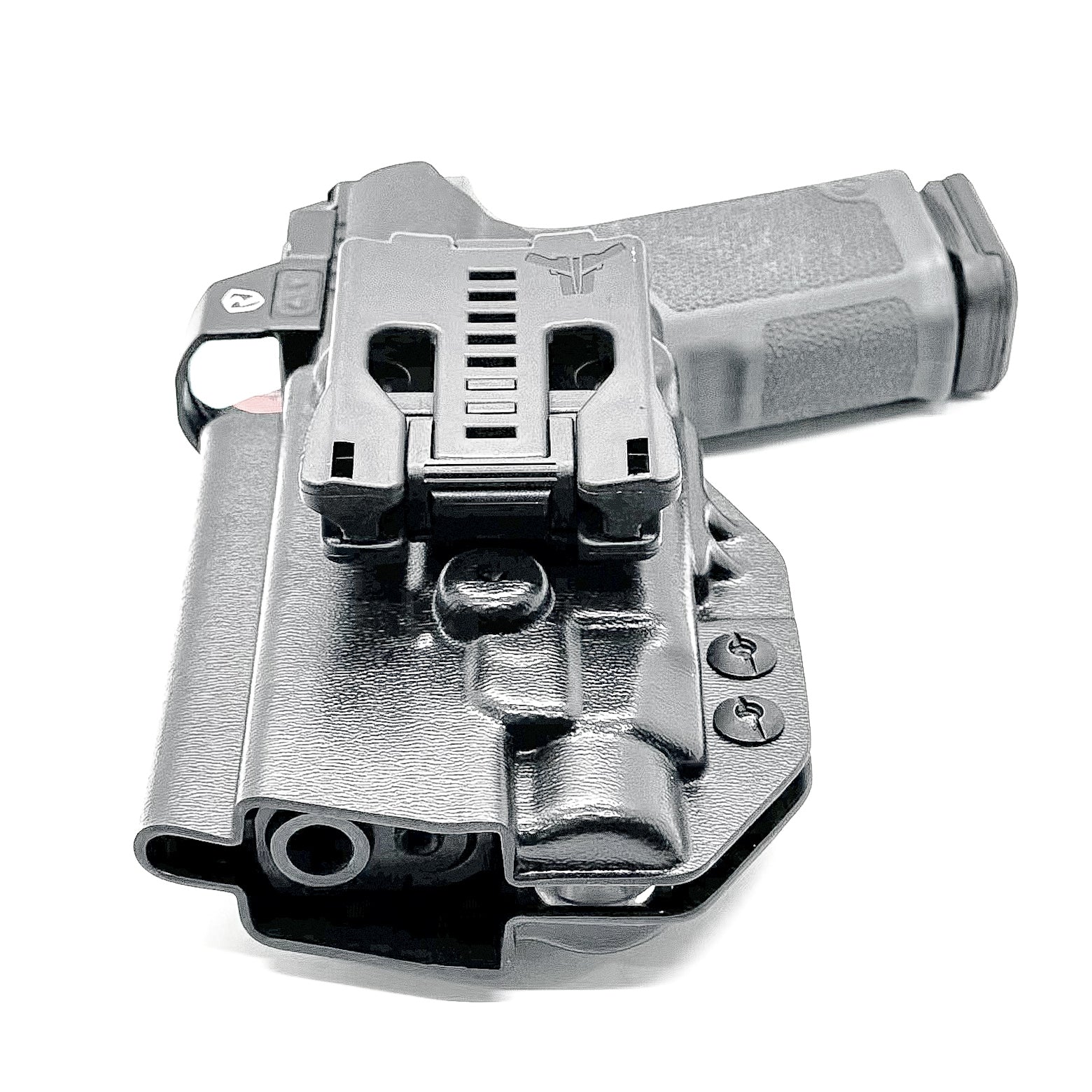 For the best Outside Waistband OWB Kydex holster designed to fit the Ruger RXM and Streamlight TLR-7 HL-X & TLR-7, shop Four Brothers. 4BROS, Made in the USA!