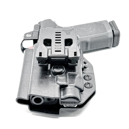 For the best Outside Waistband OWB Kydex holster designed to fit the Ruger RXM and Streamlight TLR-7 HL-X & TLR-7, shop Four Brothers. 4BROS, Made in the USA!