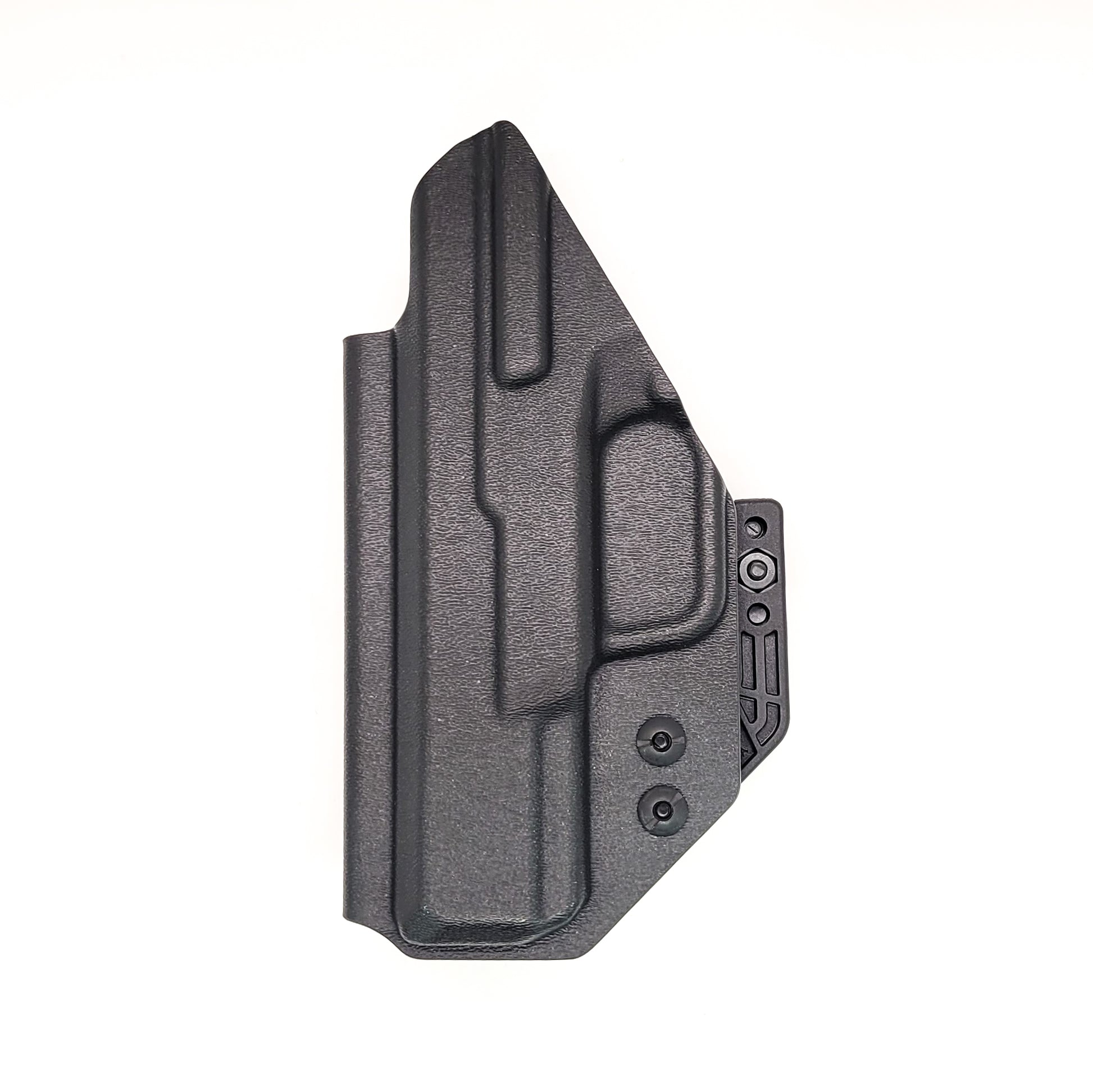 For the best, most comfortable, AIWB, IWB, Kydex Inside Waistband Holster Designed to fit the Ruger Security 9 pistol, shop Four Brothers 4BROS holsters. Adjustable retention, high sweat guard, smooth edges, and minimal material for improved comfort and concealment. Made in the USA 