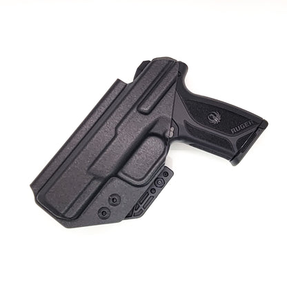 For the best, most comfortable, AIWB, IWB, Kydex Inside Waistband Holster Designed to fit the Ruger Security 9 pistol, shop Four Brothers 4BROS holsters. Adjustable retention, high sweat guard, smooth edges, and minimal material for improved comfort and concealment. Made in the USA 