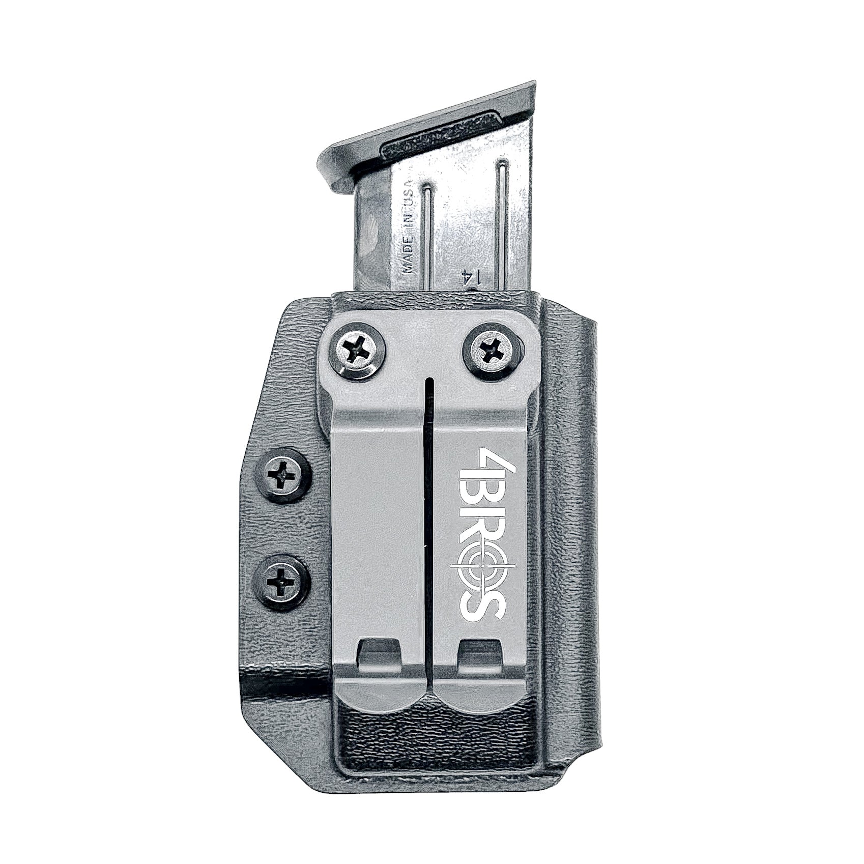 Black Inside Waistband IWB AIWB Ruger Security 9 magazine carrier, holster, & pouch from Four Brothers Holsters.  4BROS products are made in the USA.