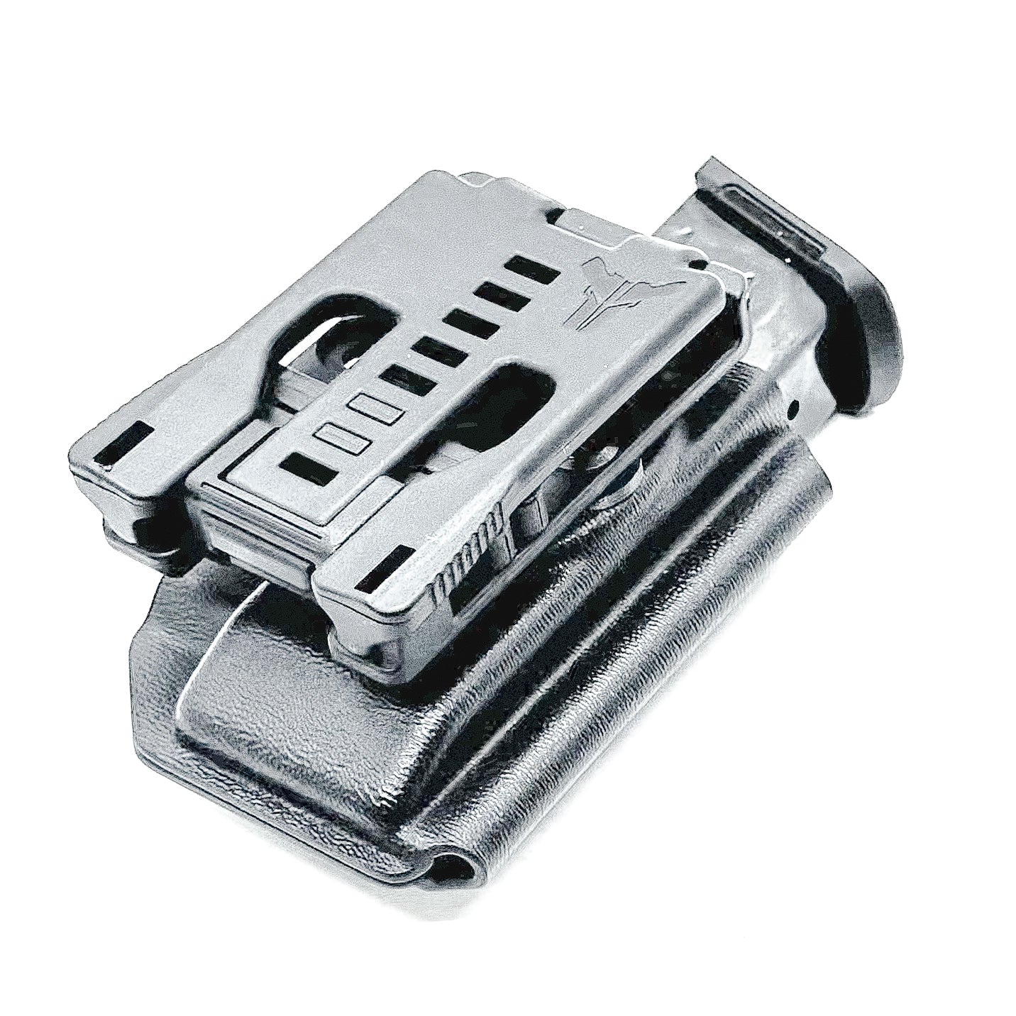 Black Kydex OWB Outside Waistband magazine pouch for Ruger Security 9 from Four Brothers Holsters.  Made in the USA