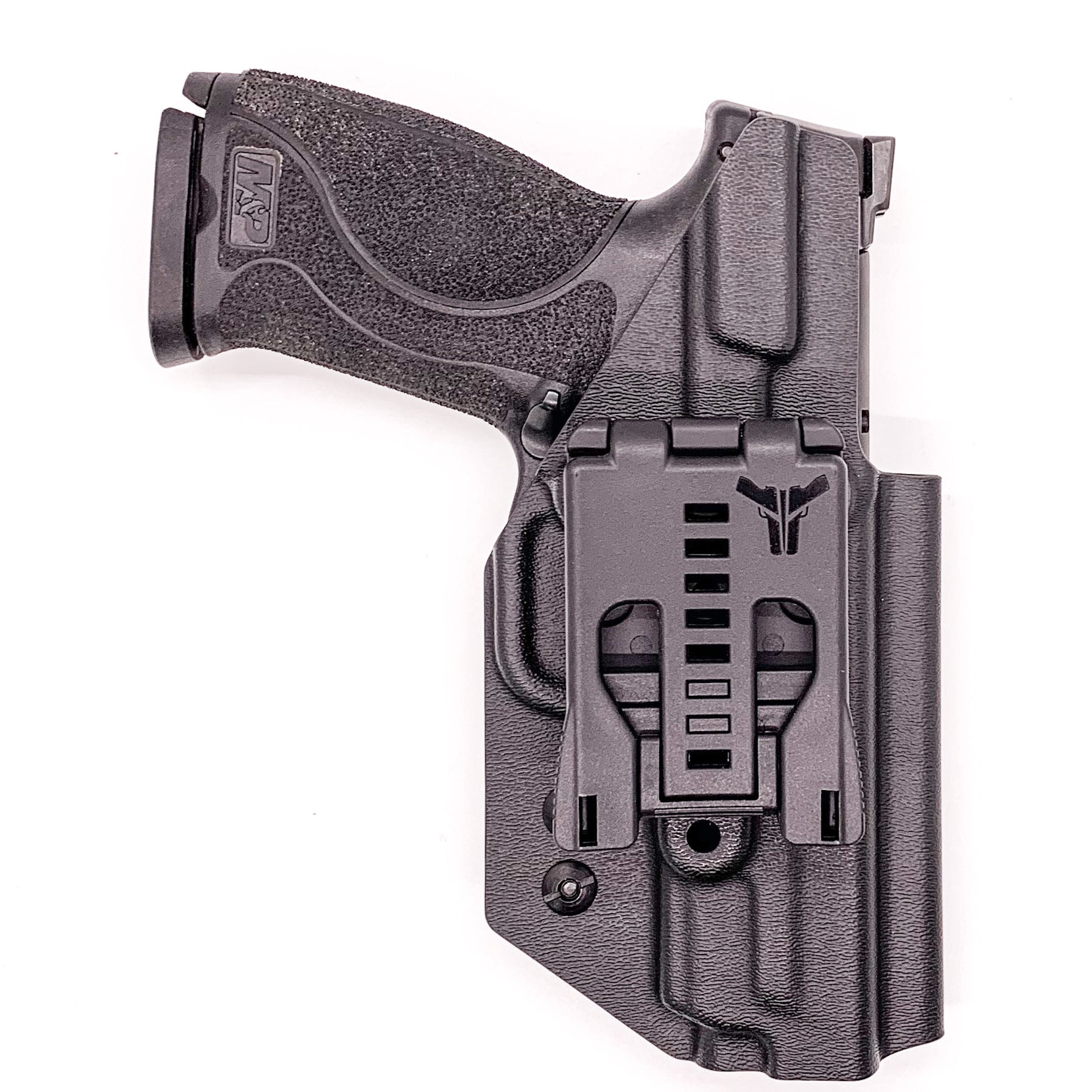 For the 2023 Best Outside Waistband OWB Kydex Holster designed to fit the Smith and Wesson M&P 4.25”, 4", and 3.6 Full Size and Compact pistol, shop Four Brothers Holsters. Holster fits M1.0 and M2. 0 generations.  Full sweat guard, adjustable retention, profiled for a red dot sight. Made in the USA. M1 M2