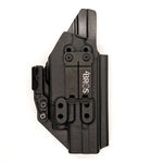 For the Best IWB AIWB Inside Waistband Kydex Taco Holster designed to fit the Smith and Wesson M&P 4.6" 10MM M2.0 pistol with thumb safety & TLR-7, TLR-7A or TLR-7X, shop Four Brothers Holsters.  Full sweat guard, adjustable retention, profiled for a red dot sight. Made in the USA for veterans and law enforcement. 