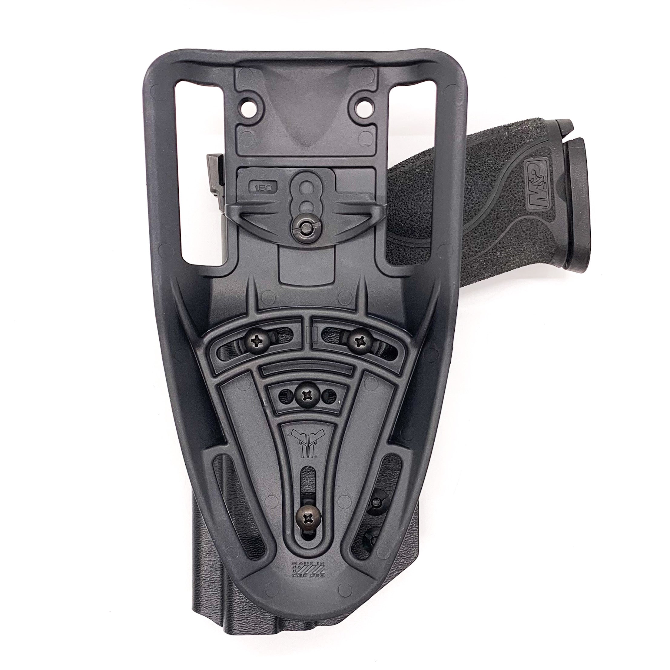 Outside Waistband Taco Style Holster designed to fit the Smith and Wesson M&P 4.25” pistol. Holster intended to be used for USPSA, 3-Gun, Steel Challenge and other competition shooting sports (May not be IDPA Legal). Holster is formed to fit both the 1.0 and 2. 0 generations. The holster will also fit the M&P Metal.