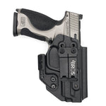 Inside Waistband Kydex Taco Style Holster designed to fit the Smith and Wesson S&W M&P 9 M2.0 METAL pistol. The holster is designed to fit the 4.25" barrel length.  Full sweat guard, adjustable retention, profiled for a red dot sight. Proudly made in the USA for veterans and law enforcement. M 2.0 9mm
