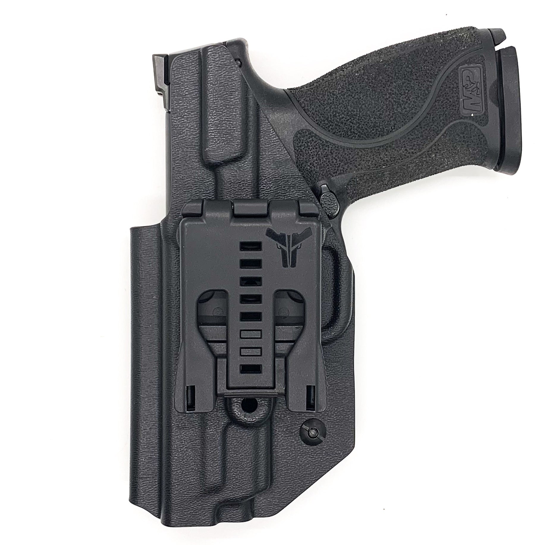 For the 2023 Best Outside Waistband OWB Kydex Holster designed to fit the Smith and Wesson M&P 4.25”, 4", and 3.6 Full Size and Compact pistol, shop Four Brothers Holsters. Holster fits M1.0 and M2. 0 generations.  Full sweat guard, adjustable retention, profiled for a red dot sight. Made in the USA. M1 M2