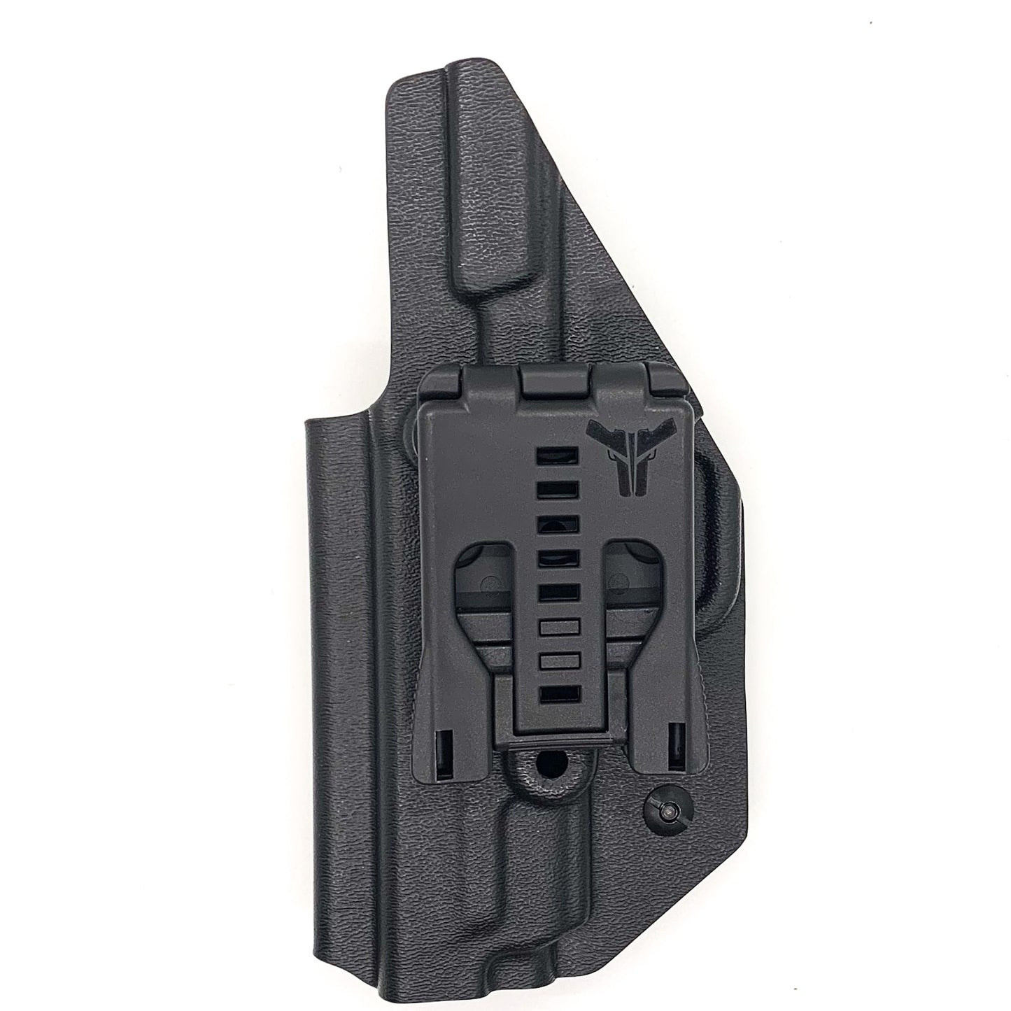 For the 2023 Best Outside Waistband OWB Kydex Holster designed to fit the Smith and Wesson M&P 4.25”, 4", and 3.6 Full Size and Compact pistol, shop Four Brothers Holsters. Holster fits M1.0 and M2. 0 generations.  Full sweat guard, adjustable retention, profiled for a red dot sight. Made in the USA. M1 M2