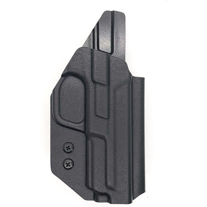 For the 2023 Best Outside Waistband OWB Kydex Holster designed to fit the Smith and Wesson M&P 4.25”, 4", and 3.6 Full Size and Compact pistol, shop Four Brothers Holsters. Holster fits M1.0 and M2. 0 generations.  Full sweat guard, adjustable retention, profiled for a red dot sight. Made in the USA. M1 M2