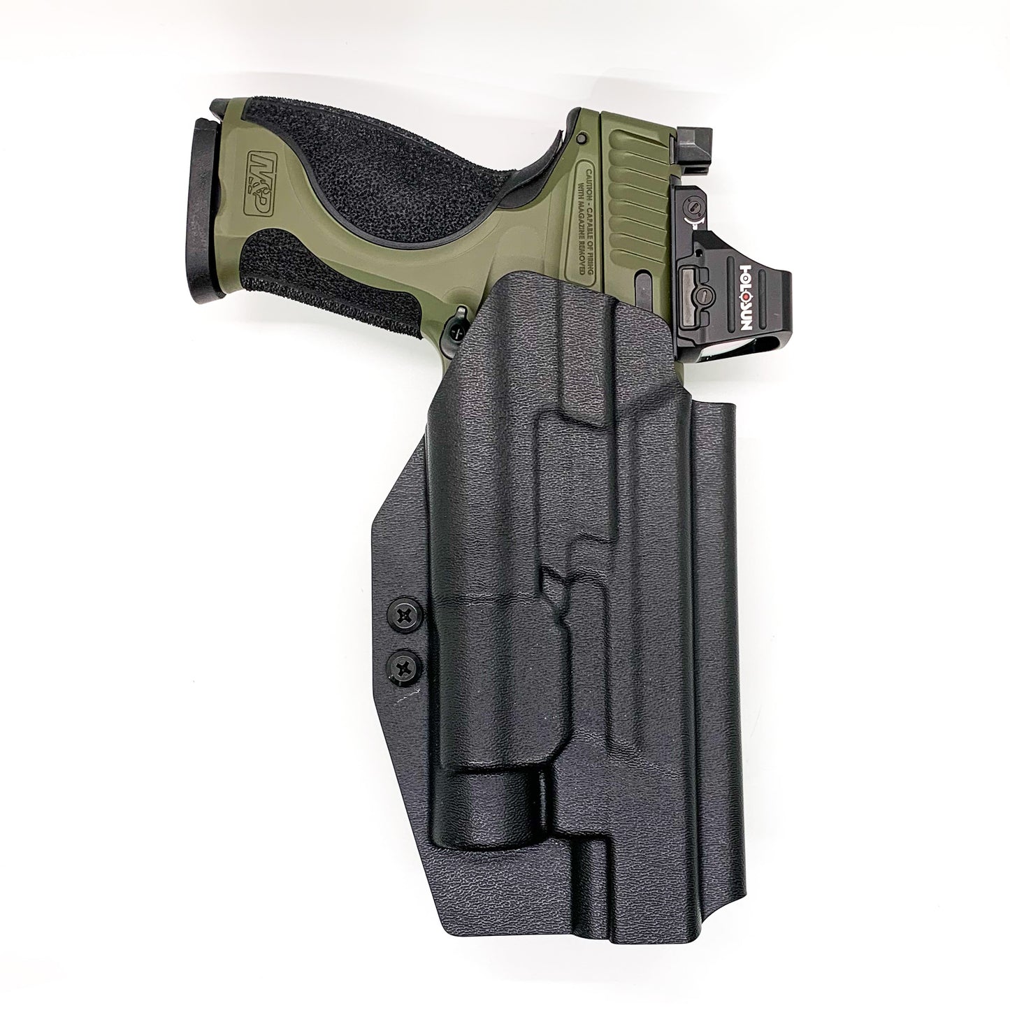 For the best, Outside Waistband OWB Kydex Holster designed to fit the Smith & Wesson 2023 SPEC Series M&P 9 Metal M2.0 & TLR-1 handgun, shop Four Brothers Holsters.  Full sweat guard, adjustable retention. Made in the USA Open muzzle for threaded barrels, cleared for red dot sights.  