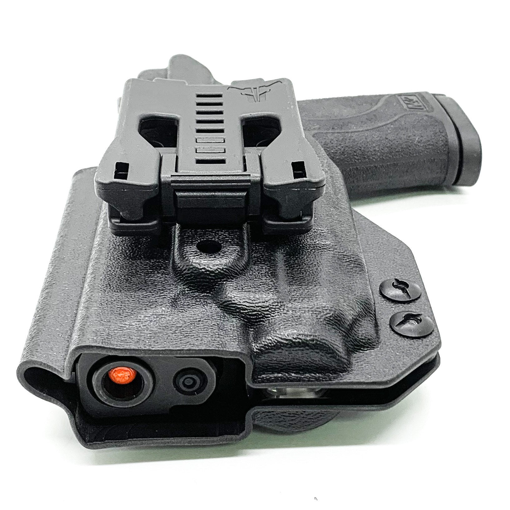 For the best KYDEX OWB Outside Waistband Kydex holster designed to fit the Smith & Wesson M&P 9 Shield EZ with Streamlight TLR-8 or TLR-8A weapon-mounted light, shop Four Brothers Holsters. Full sweat guard adjustable retention minimal material and smooth edges to reduce printing.  9EZ EZ9 S&W Easy 9 EZ