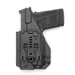 For the best KYDEX OWB Outside Waistband Kydex holster designed to fit the Smith & Wesson EQUALIZER with Streamlight TLR-8 or TLR-8A weapon-mounted light, shop Four Brothers Holsters. Full sweat guard adjustable retention minimal material and smooth edges to reduce printing.  Equalizer S&W TLR8 TLR8A
