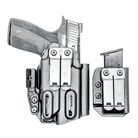 Four Brothers Holsters Inside Waistband IWB & AIWB Holster & Magazine Carrier combo for the Smith & Wesson M&P Shield X & TLR-7 X Sub or TLR-7 HL-X Sub.