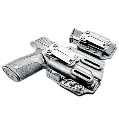Four Brothers Holsters Inside Waistband IWB & AIWB Holster & Magazine Carrier combo for the Smith & Wesson M&P Shield X & TLR-7 X Sub or TLR-7 HL-X Sub.