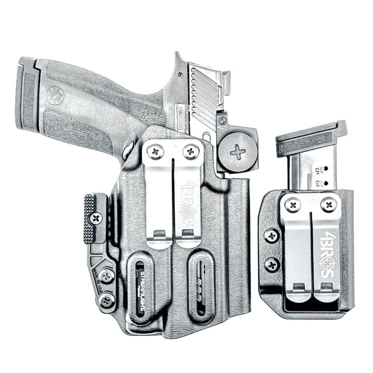 Four Brothers Holsters Inside Waistband IWB & AIWB Holster & Magazine Carrier combo for the Smith & Wesson M&P Shield X & TLR-7 X Sub or TLR-7 HL-X Sub.