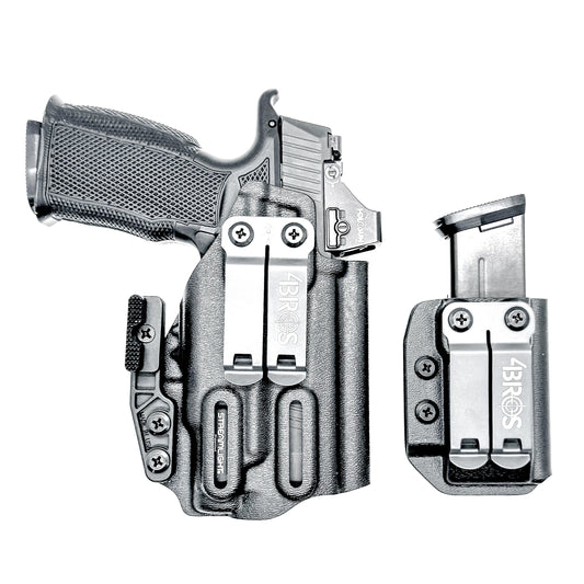 Four Brothers Sig Sauer P365-XMACRO & Icarus Precision A.C.E. 365 X MACRO Grip Module & Streamlight TLR-7 Sub & mag pouch IWB Inside Waistband Holster Combo