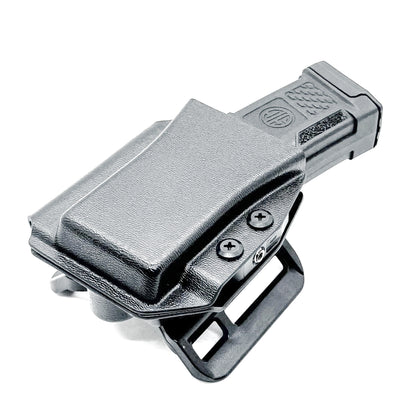 Kydex OWB Outside Waistband Magazine carrier for the Sig Sauer MPX Magazine, shop Four Brothers Holsters. Our Magazine Pouches are Made in the USA!