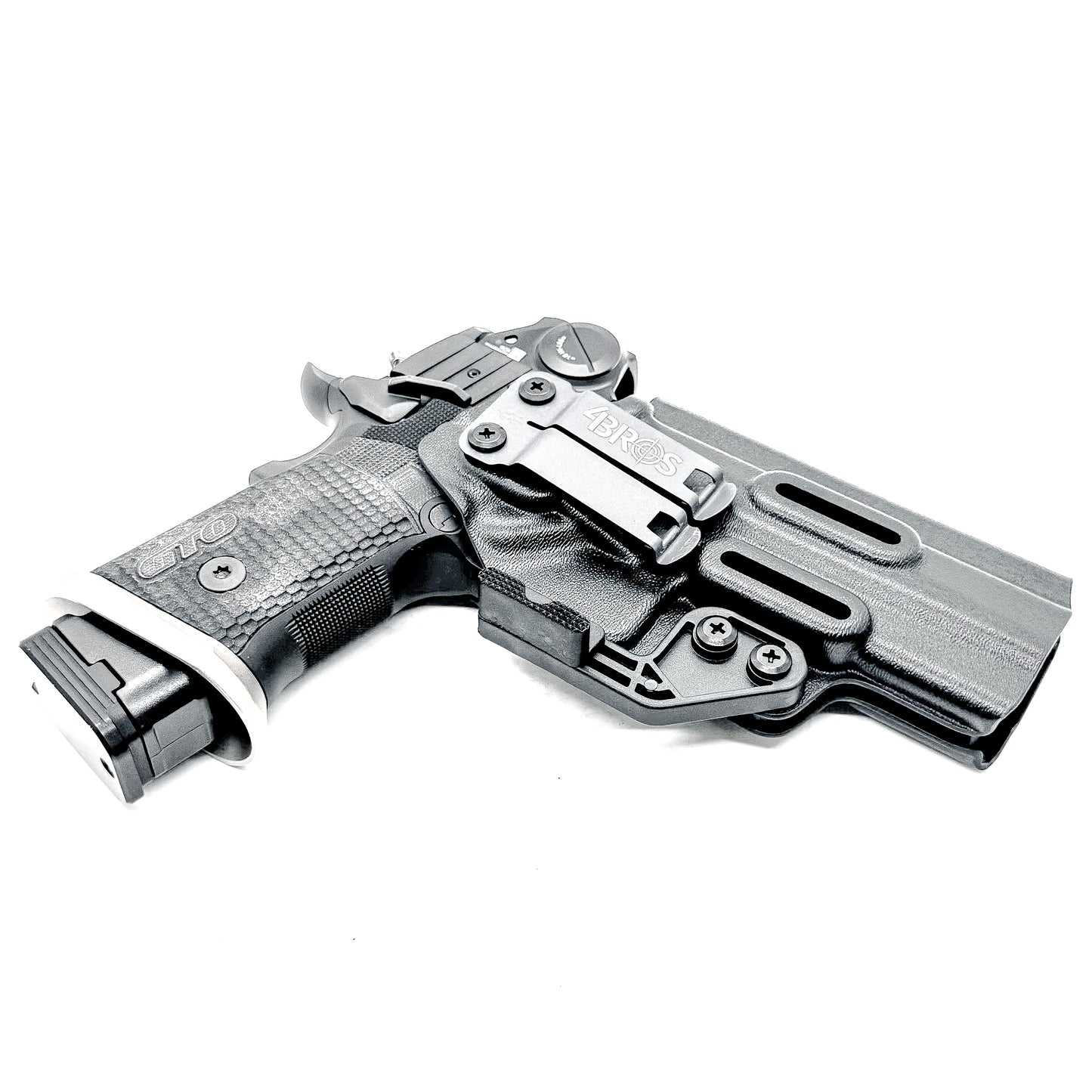Black, Inside Waistband (IWB) Holster for the Sig Sauer P211 GTO with a Monoblock and Modwing