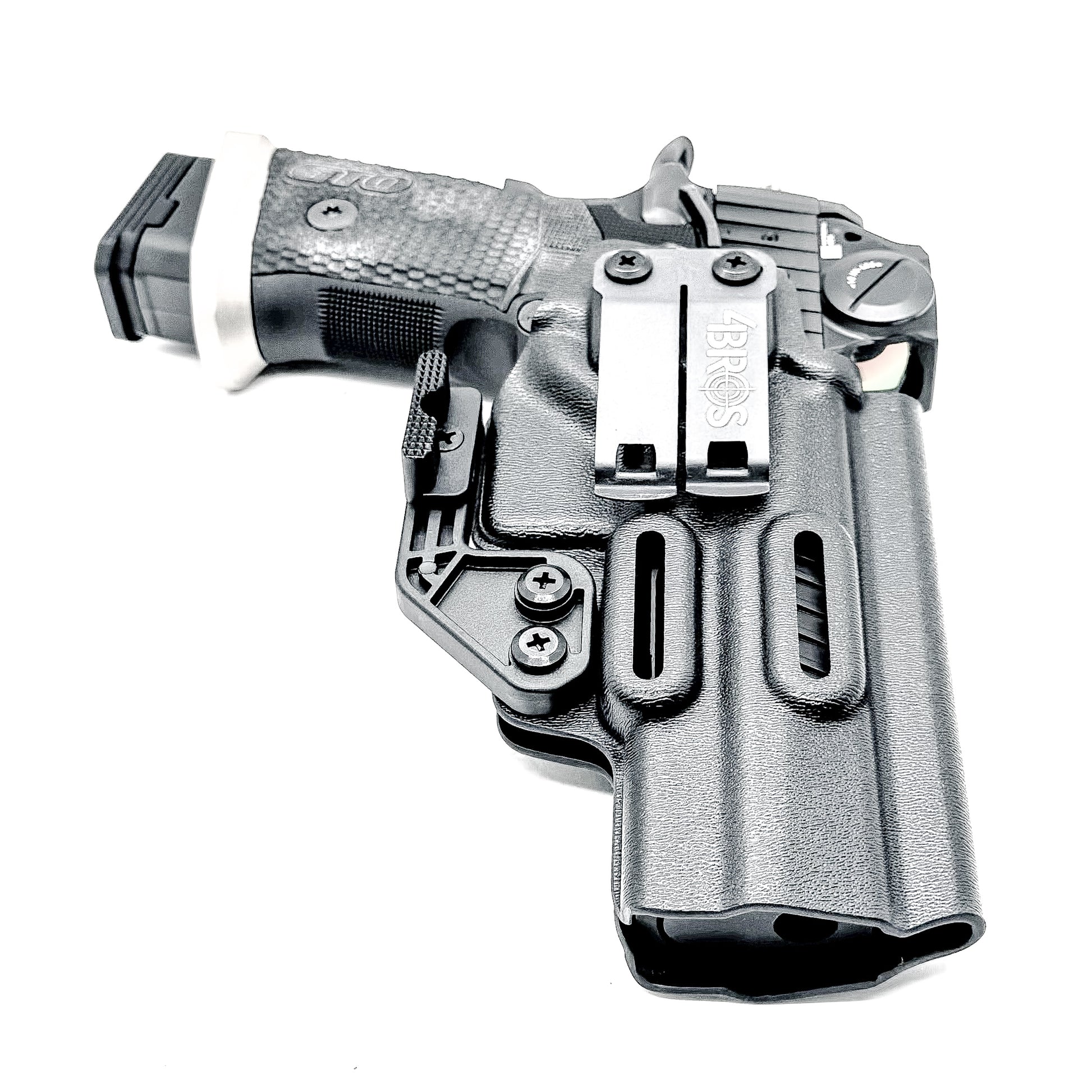Black, Inside Waistband (IWB) Holster for the Sig Sauer P211 GTO with a Monoblock and Modwing