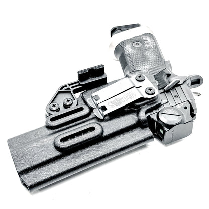 Black, Inside Waistband (IWB) Holster for the Sig Sauer P211 GTO with a Monoblock and Modwing