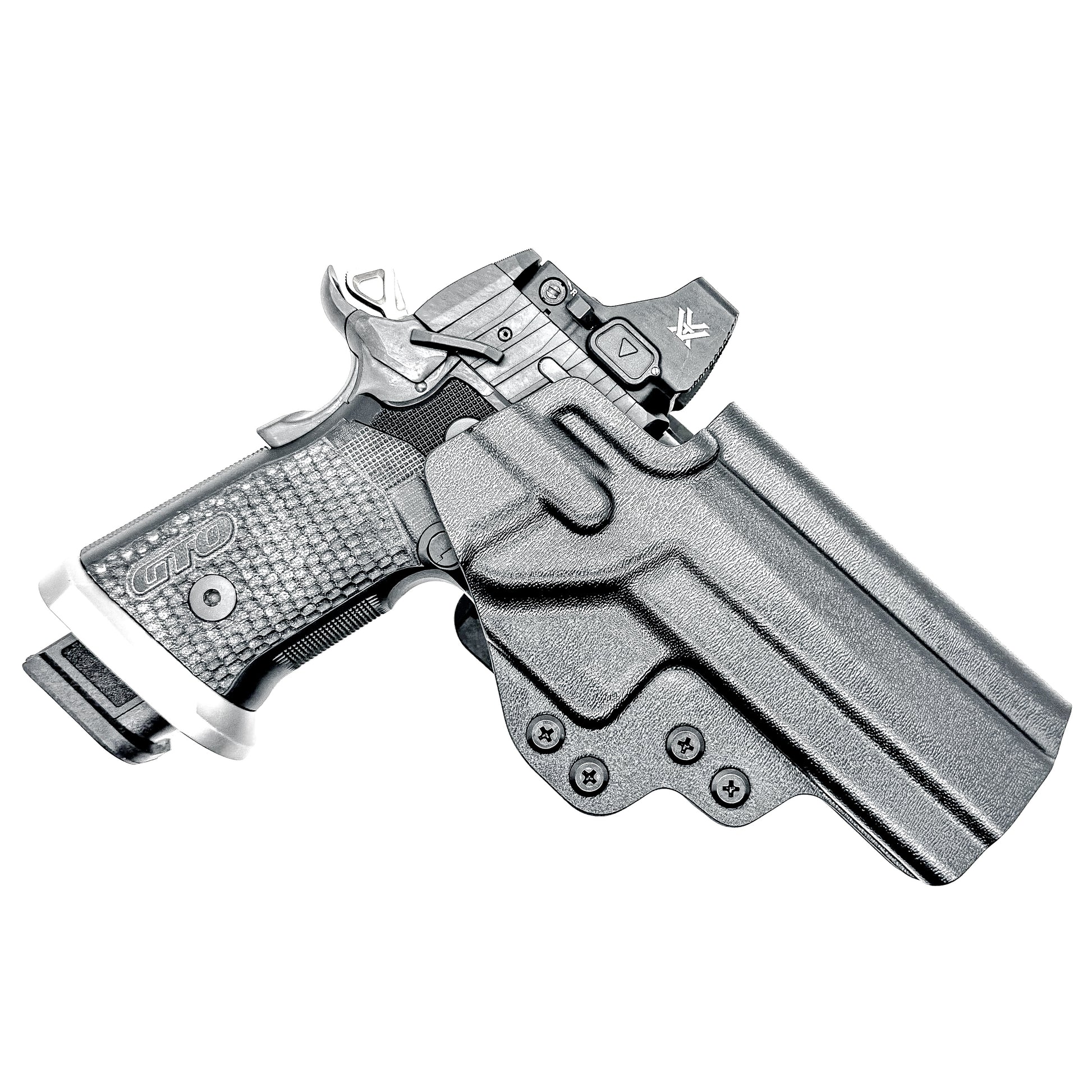 Sig Sauer P211 GTO OWB Kydex holster with precision-molded fit, adjustable retention, and tough .093" construction