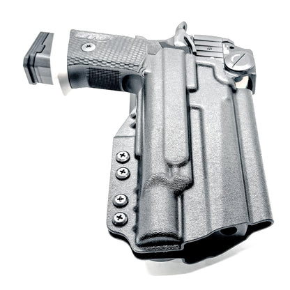 Sig Sauer P211 GTO duty & competition holster with Surefire X300U-A/B. Precision-molded .093" for secure retention and smooth draws. Made in the USA.