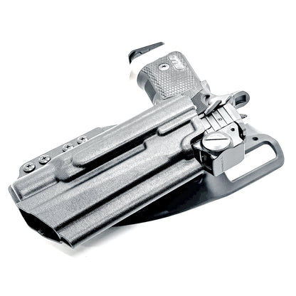 Sig Sauer P211 GTO duty & competition holster with Surefire X300U-A/B. Precision-molded .093" for secure retention and smooth draws. Made in the USA.